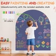 thumbnail image 4 of Magnetic Wall Decal 40x32 Inch White Magnetic Wall Decal Arch Chalkboard with Multiple Accessories for Home Playroom and Classroom, 4 of 7