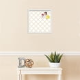 thumbnail image 3 of PinPix 16x16 Custom Cork Bulletin Board Diamond Modern Beige White Poster Board Has a Fabric Style Canvas Finish, Framed in Diamond Modern Beige White, by ArtToFrames (PinPix-1801), 3 of 5