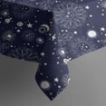 thumbnail image 6 of Blue Sun Star Cloud Pattern Rectangle Tablecloth 60"x120",Waterproof Polyester Rectangle Table Cloth, Wipeable Spillproof Polyester Tablecloth for Dining, Camping, Indoor and Outdoor, 6 of 6