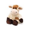 13" Brown and Beige Microwavable Plush Cow Stuffed Animal