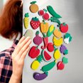 thumbnail image 2 of Fruit Fridge Magnets Vegetable Refrigerator Magnets Fruit Whiteboard Magnetic Stickers for Home Decoration 24 Pieces, 2 of 6