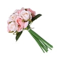 thumbnail image 4 of 2pcs Artificial Rose Flower Bouquet Simulation Floral Decor Home Office Flower Bundle Table Ornament, 4 of 7