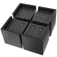 thumbnail image 1 of CUITING 4pcs Square Furniture Risers Rubber Bed Risers Table Chair Height Lift Riser, 1 of 10