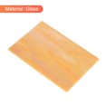 thumbnail image 3 of Stained Glass Sheet Mosaic Tile 5.9 Inch x 3.9 Inch Orange Color, Stained Glass Sheets for Crafts Project, 3 of 5