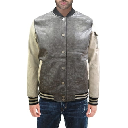 XRAY Mens Leather Jacket Coat, Faux PU Leather Coat Motorcycle Biker Jacket for Men