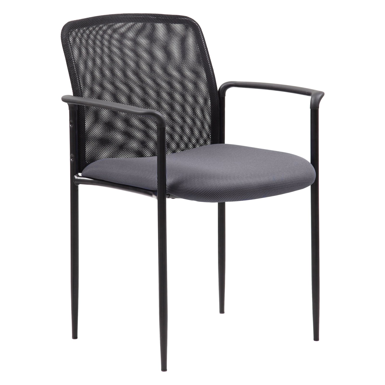 Boss Mesh Guest Chair in Black Finish