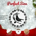 thumbnail image 2 of Cute Bird Simple Elegant Design Ceramic Ornament - Beautiful Classic Design - 3 Inch Christmas Tree Round Ornament - Xmas Holiday Decor - String Included - ORN0012, 2 of 5