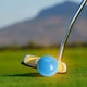thumbnail image 5 of Pelota de golf profesional de 6 cm de caucho sintético para entrenamiento de golf. Azul, 5 of 6