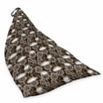 thumbnail image 2 of Thistle Lounger Chair Bag, Monochrome Pattern of Scottish Thistle Motifs as Overlapped Silhouette, High Capacity Storage with Handle Container, Lounger Size, Brown and White, by Ambesonne, 2 of 5