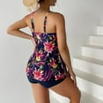 thumbnail image 4 of Generic Womens Plus Size Tankini Swimsuit 2025 Two Piece Tummy Control Bathing Suits for Women Swim Dress with Shorts, 4 of 7