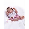 thumbnail image 4 of Mameluco Reborn Baby Doll Cloveray para niña, 51 cm, color morado con lazo, 4 of 8