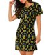 thumbnail image 2 of Easygdp Pineapple Camisón de manga corta para mujer, informal, estampado, 2 of 6