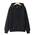 thumbnail image 3 of ML 100 Coton Double Couche Chapeau Manches Raglan Sweat à Capuche Femmes Nouveau Pull Uni Ample Printemps Automne Veste à Capuche, 3 of 6