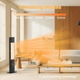 thumbnail image 5 of Dwellcozy Outdoor Electric Patio Heater with Remote,1500W Instant Heating, 5 of 10