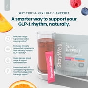 GLP-1 Supplement | Natural GLP-1 Production | GLP 1 Booster Drink Mix to Control Appetite and Cravings | Great Tasting Metabolic Support - Yerba Mate, Garcinia Cambogia, Berberine [Variety, 30ct]