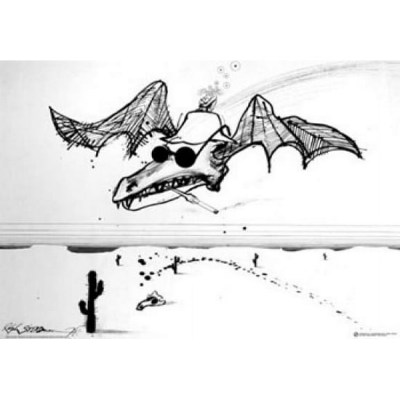 Spirit of Gonzo Laminated Poster by Ralph Steadman (33 x 23)