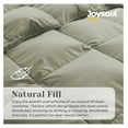 thumbnail image 3 of King Size Down Comforter - All Season Ultra Soft Goose Down & Fiber Fill, Luxury Hotel Sage Green Duvet Insert with Corner Tabs (104" X 88"), 3 of 7