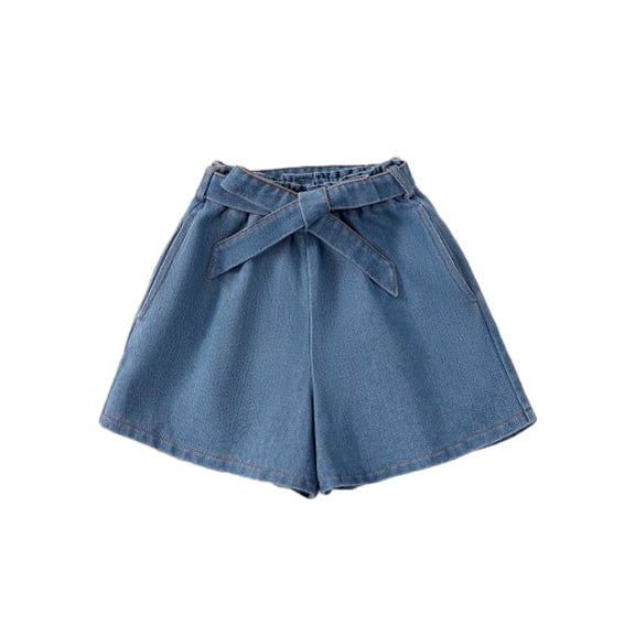 PureChapter Girls Jeans Girls Denim Shorts with Belt & Pockets 7-14Y