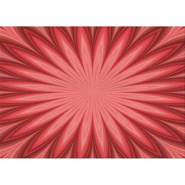 Ahgly Company Tapis Rectangulaire Lavable en Machine Rouge Transitionnel, 8 Pieds x 12 Pieds