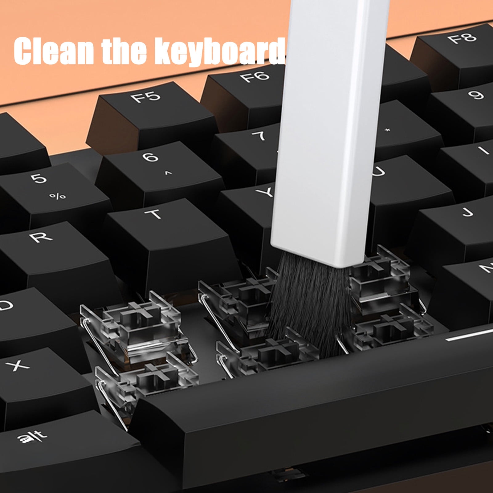 Laptop Screen Keyboard Cleaner Kit, Electronics Cleaning Kit Tool For MacBook IPad IPhone Pro Cell Phone, Brush Tool For Tablet, Computer, PC Monitor, Camera With Spray With Patent (Morandi Light Blue - View #5