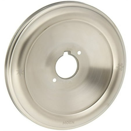 Monticello Bathroom Handle Insert moen 97491bn escutcheon for monticello posi-temp single handle tub and shower faucets, brushed nickel ()