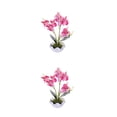 thumbnail image 3 of Injueey Reemplazo de plantas falsas de tela ABS, decoración de macetas artificiales de escritorio de restaurante de simulación vívida Type3 NO3, 3 of 6