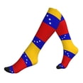 thumbnail image 2 of Venezuela Flag Compression Socks for Women Men Circulation Graduated Supports Socks for Running Athletic Sports, 2 of 8