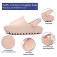 thumbnail image 2 of Toddler Little Kids Slides Sandals Girls Boys Summer Slip-On Lightweight Beach Pool Sandals, 2 of 7