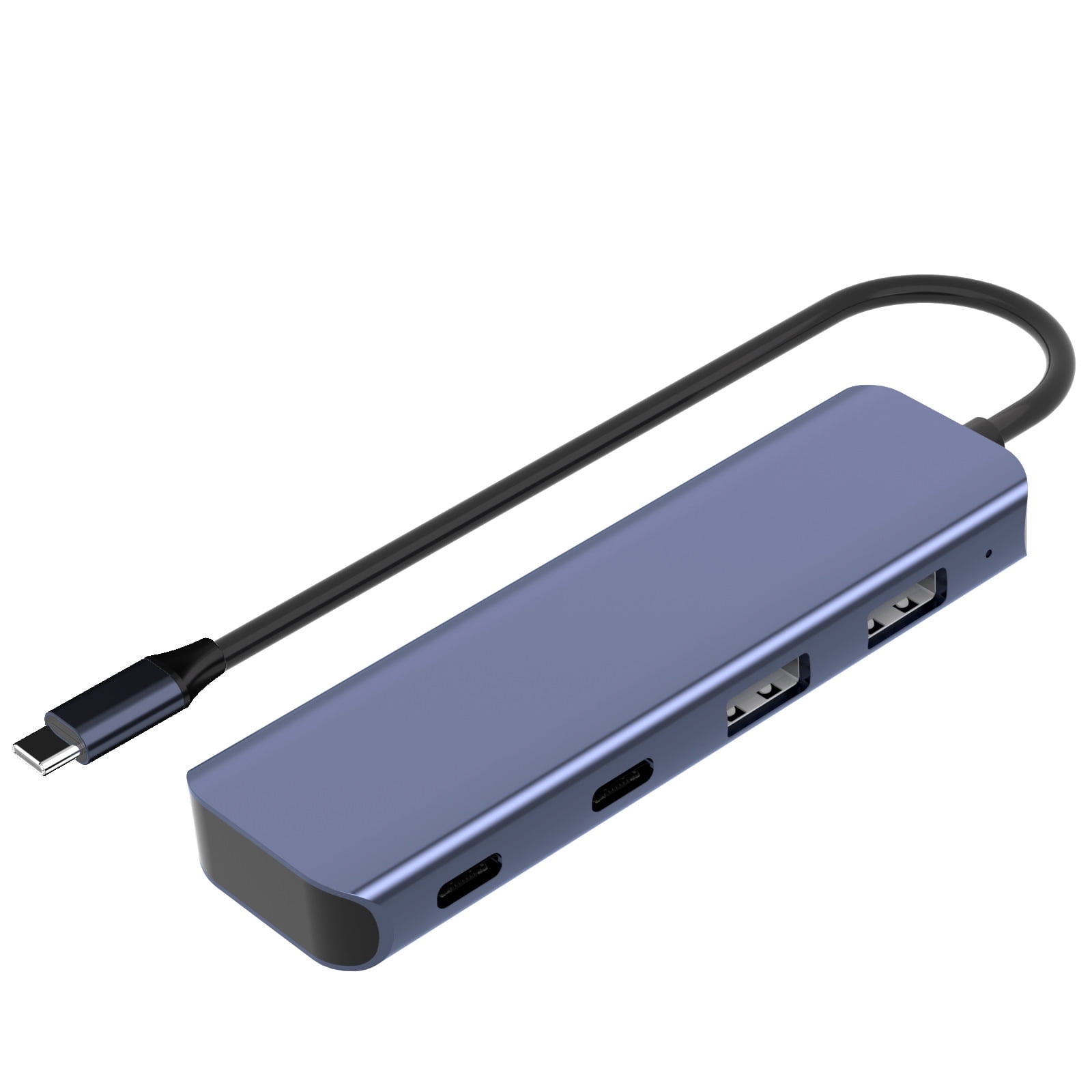 4 Port USB Hubs with 2 USB A and 2 Type C Port, Fast Speed 10Gbps Aluminum for Various Scenario
