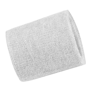 Summercome Sweatbands Sport Wristband, Tennis Wristband Moisture Wicking Cotton Terry Cloths Sweatband for Men and Women, Athletic Sweatbands for Running, Basketball, Football, Workout, 1Pcs White