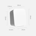 thumbnail image 2 of OULII Support de Rangement pour Tampons de Coton Blanc en Plastique à Forte Capacité de Charge 1 Paquet, 2 of 8