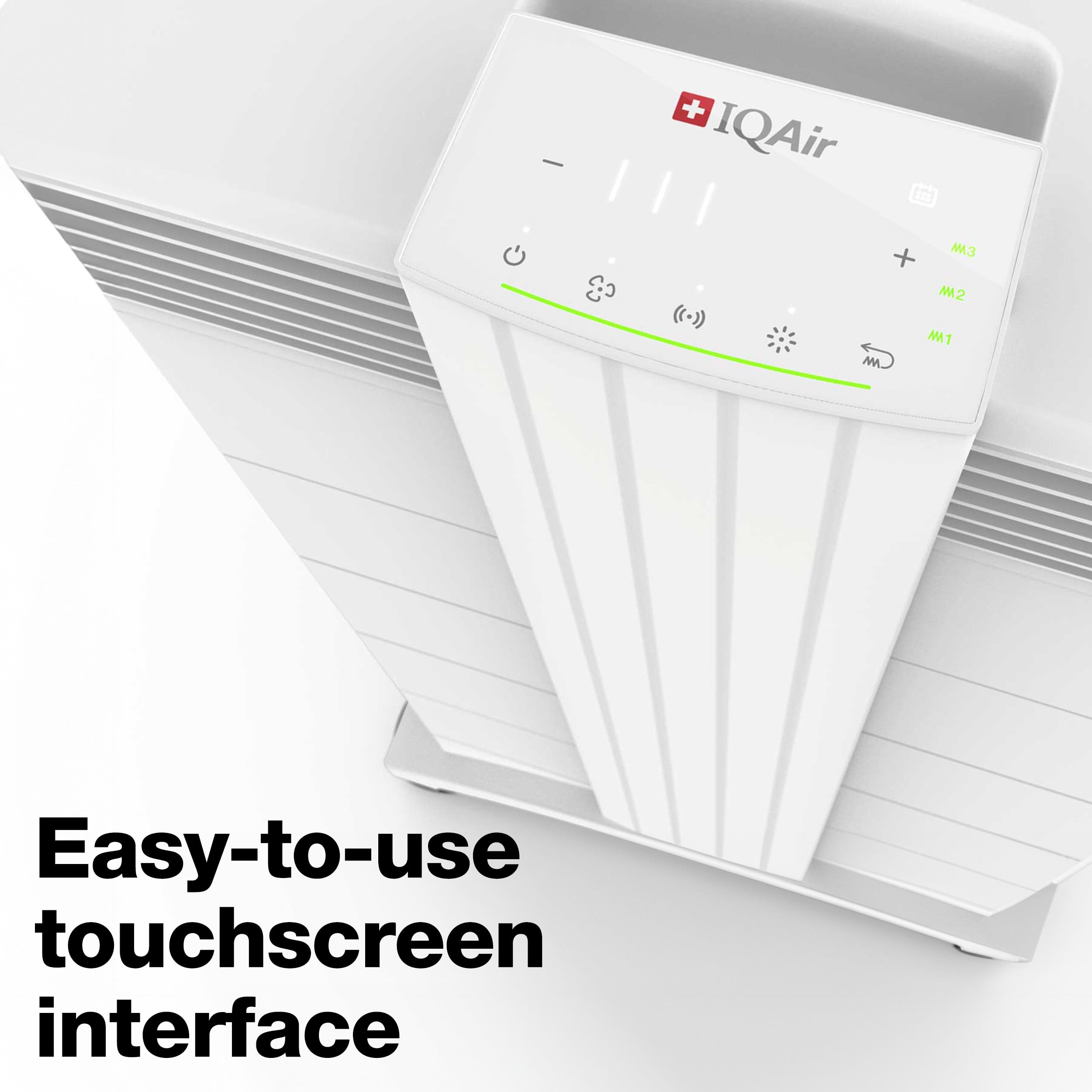 IQAir HealthPro Plus XE Air Purifier - Smart HyperHEPA Filtration for Large Rooms up to 1125 sq ft - Smoke, Dust, Pet Dander, Swiss Made, WiFi Enabled