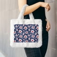 thumbnail image 6 of Rocae Daisy Flowers or Plush Underarm Bag White Furry Purse Handbag for Autumn and Winter, 6 of 7