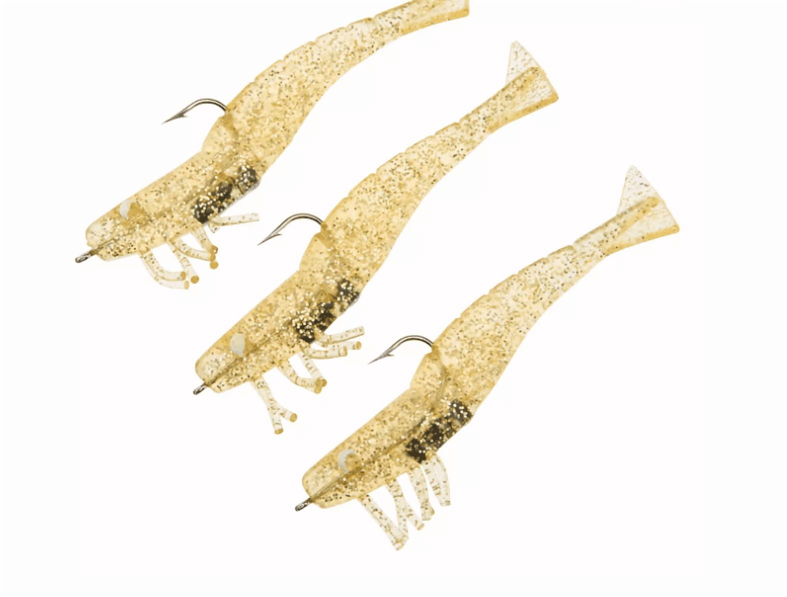 D.O.A. 4" Soft Plastic Shrimp - Gold Glitter