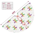 thumbnail image 3 of Cauagu 30" Christmas Tree Skirt Mardi Gras Carnival1 Pattern Christmas Tree Decorations Tree Mat for Xmas Decorations Occasion Holiday Home Decor -30", 3 of 7
