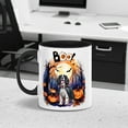 thumbnail image 5 of Happy Halloween Vampire English Springer Spaniel BOO with Pumpkins Fun and Spooky 11oz Accent Two-tone Mug Springers Dog Lover Gifts Coffee Tea Cup - 00018, 5 of 5