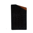 thumbnail image 2 of Bryant Park Mens Black Slim Card Case Crocodile Grain Bambino Leather, 2 of 3