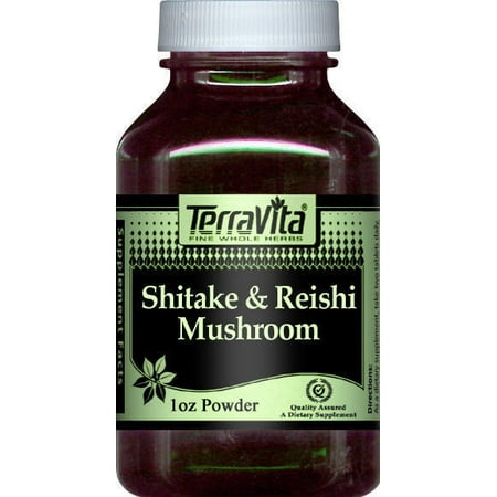 Shiitake and Reishi Mushroom Combination Powder (1 oz, ZIN: (Best Reishi Mushroom Supplement)