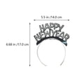 thumbnail image 2 of Raindrops 12Pcs Festival Celebration Hairband Multi Color Paper Headwear for New Year Event, 2 of 6