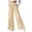 Khaki, variant on Sunnin Striped Drawstring Waist Pants with Pockets Straight Leg Relaxed Fit Casual Wear Pants for Women