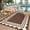 Brown, variant on Waterproof Reversible Outdoor Plastic Rug, Multi-Use Mat for RV, Camping, Porch, Deck, Backyard, Balcony and Picnic