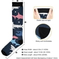 thumbnail image 3 of Coolnut Shark Compression Socks for Men & Women 1 Pack, Knee High Stockings for Running, Sport, Hiking & Travel, 3 of 6