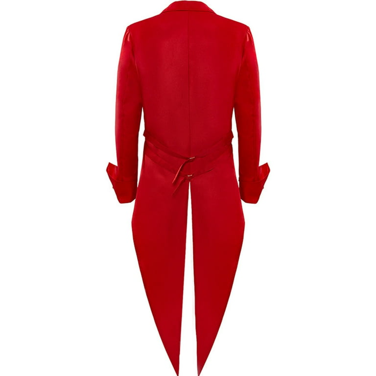 Mens red tailcoat jacket hotsell