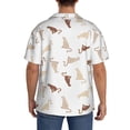thumbnail image 5 of Xecao offers the Leopard Print for Men's Casual Short-sleeved Shirt, a button-up collared shirt with a pocket, perfect for beach vacations and yacht travel in the Large size., 5 of 7