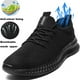 thumbnail image 3 of Zapatillas deportivas transpirables para hombre y mujer, zapatos ligeros informales, color negro, verde militar, 3 of 4