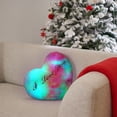 thumbnail image 5 of DefiDgd Heart Shaped Throw Pillow with LED,Glowing LED Heart Night Light Plush Pillows Stuffed Toys for Birthday Christmas Holiday Valentines Home Decoration Gifts(F), 5 of 7
