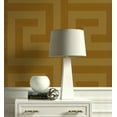 thumbnail image 2 of NextWall Antique Gold Maze Geo Peel and Stick Wallpaper, 2 of 9