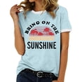 thumbnail image 1 of Xuewenshw T-Shirt à Col Rond Imprimé Élégant pour Femmes, 1 of 3