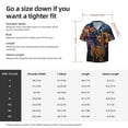 thumbnail image 5 of Lsque Scooby-Doo print Men's Cuban Collar Short Sleeve Shirt Summer Beachwear Casual Button Down Fashionable Vacation Leisure Shirt-Large, 5 of 7