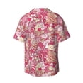 thumbnail image 2 of Xecao offers the Sweet for Men's Casual Short-sleeved Shirt, a button-up collared shirt with a pocket, perfect for beach vacations and yacht travel in the X-Large size., 2 of 7